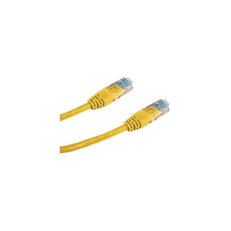 DATACOM Patch kabel UTP CAT6 0,25m žlutý