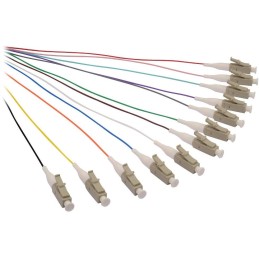 Solarix pigtail LC pc, MM 50/125, 1,5m, balení 12ks barevně rozlišeno,  SXPI-LC-PC-OM2-1,5M-12PCK