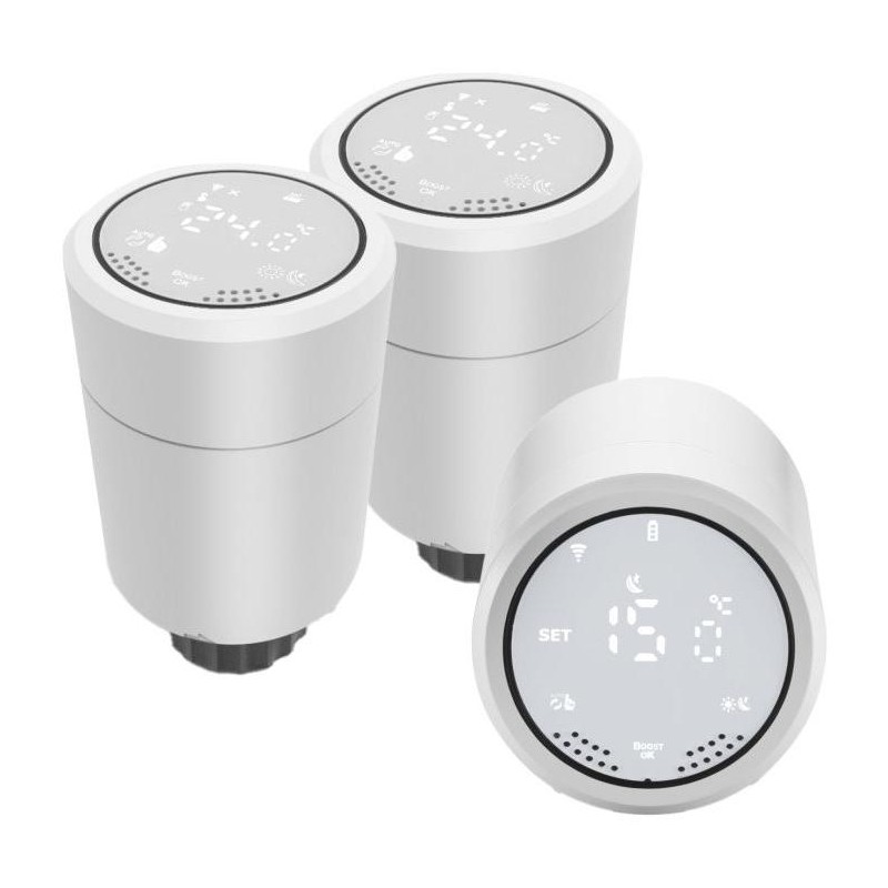 IMMAX NEO SMART sada 3x Termostatická hlavice Zigbee, TUYA