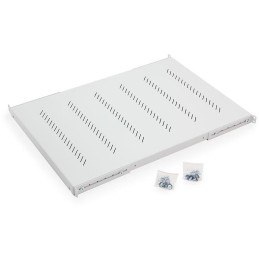 Triton Polička s perforací 1U/750mm, max.nosnost 150kg, šedá