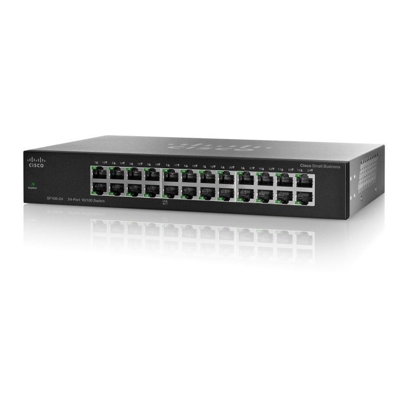 Cisco Switch SF110-24  24 x 10/100, unmanaged, Lifetime, fanless