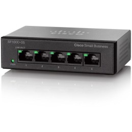 Cisco Switch SF110D-05  5 x 10/100, unmanaged, desktop, Lifetime, fanless