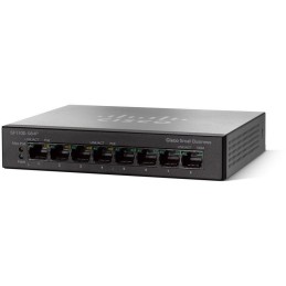 Cisco Switch SF110D-08HP  8x 10/100, 4x PoE port, 32W, unmanaged, desktop, Lifetime