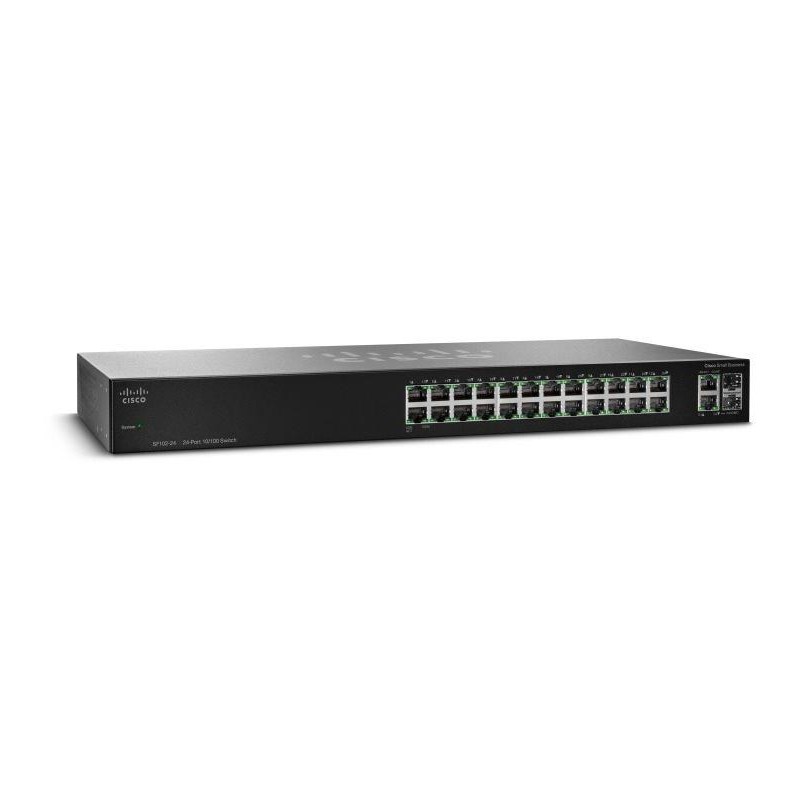 Cisco Switch SF112-24-EU  24x 10/100 + 2x 1G Combo, unmanaged, Lifetime