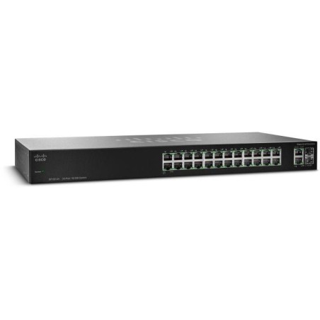 Cisco Switch SF112-24-EU  24x 10/100 + 2x 1G Combo, unmanaged, Lifetime