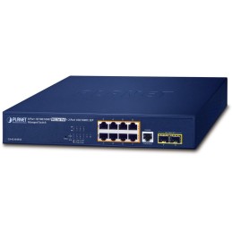 Planet GS-4210-8P2S L2 switch, 8x1Gb, 2x 1Gb SFP, 8x PoE 802.3at 120W, QoS