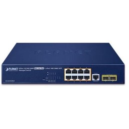 Planet GS-4210-8P2S L2 switch, 8x1Gb, 2x 1Gb SFP, 8x PoE 802.3at 120W, QoS