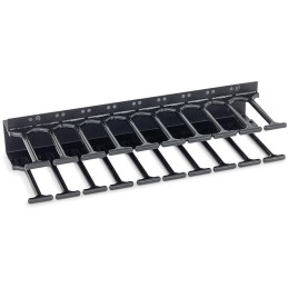Triton vyvazovací panel 10U - Hřeben, dvouřadý RAL9005