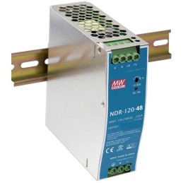 Planet PWR-120-48 průmyslový zdroj na DIN lištu, nastavitelný 48-56V DC, 120W