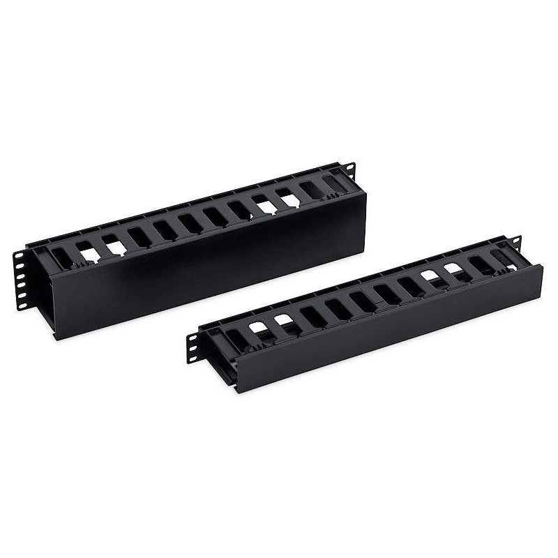 Triton 19' vyvazovací panel 1U plastový RAL9005