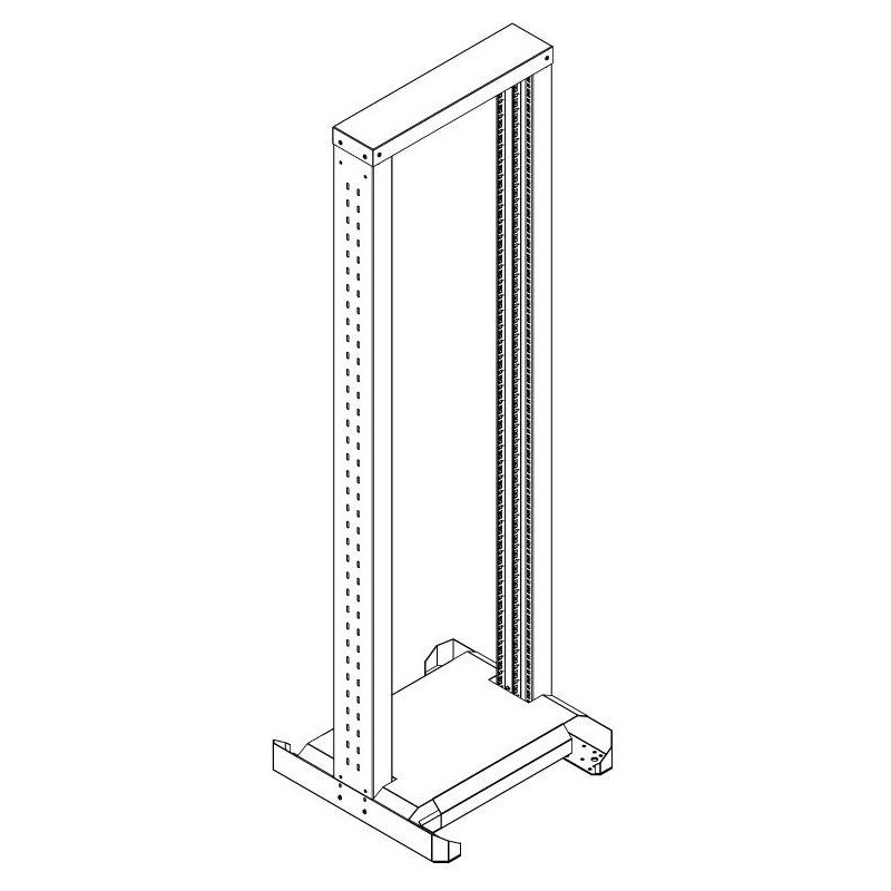 Triton 19" stojan 27U jednodílný, černý