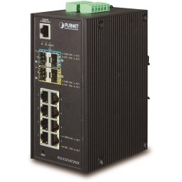Planet IGS-5225-8T2S2X průmyslový switch, 8x1Gb, 2x1Gb SFP, 2x10Gb SFP+, dual 12-48VDC, -40~75°C, IP30