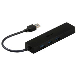 I-tec USB HUB ADVANCE/ 3 porty/ USB 3.0/ Gigabit Ethernet adaptér (RJ45)/ slim/ černý