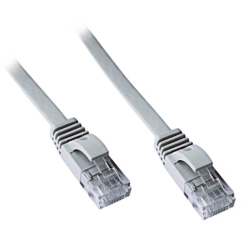 DATACOM Patch kabel UTP CAT6 1m plochý šedý