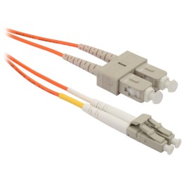 Solarix pigtail 50/125 LCpc/SCpc MM OM2 1m duplex SXPC-LC/SC-PC-OM2-1M-D