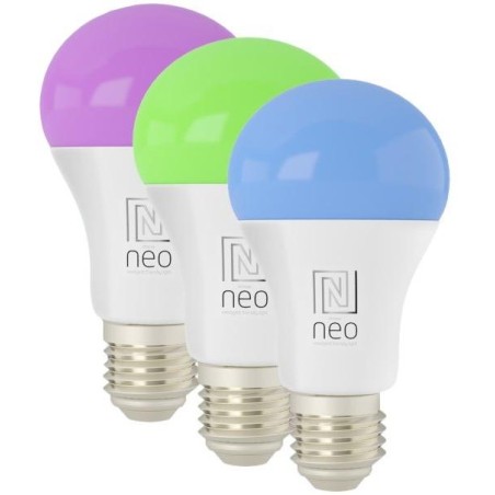 IMMAX NEO LITE SMART sada 3x žárovka LED E27 9W RGB+CCT barevná a bílá, stmívatelná, Wi-Fi, TUYA