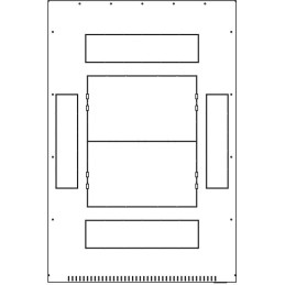 Triton 19" rozvaděč stojanový 37U/600x900, typ RT, nosnost 1200kg, perforované dveře, RAL7035, šedý