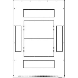 Triton 19" rozvaděč stojanový 42U/600x900, typ RT, nosnost 1200kg, skleněné dveře, RAL7035, šedý