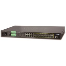 Planet MGSW-24160F Metro L3 switch, 8x 1Gb, 16x1Gb SFP, 36-60VDC, 0~60°C