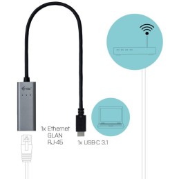 I-tec USB 3.1 Type C Gigabit Ethernet adaptér METAL (RJ45)/ LED indikace/ šedý