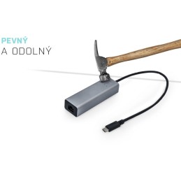 I-tec USB 3.1 Type C Gigabit Ethernet adaptér METAL (RJ45)/ LED indikace/ šedý