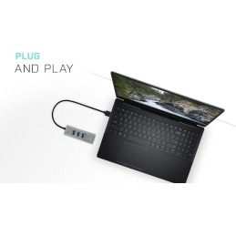 I-tec USB 3.0 HUB METAL/ 3 porty/ USB 3.0 na Gigabit Ethernet adaptér (RJ45)/ šedý