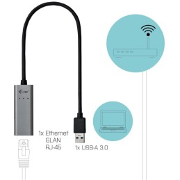 I-tec USB 3.0 Gigabit Ethernet adaptér METAL (RJ45)/ šedý