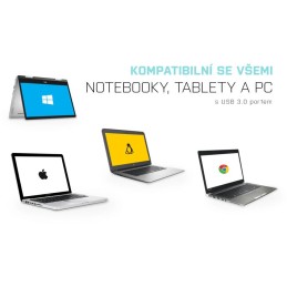 I-tec USB 3.0 Gigabit Ethernet adaptér METAL (RJ45)/ šedý