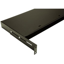 Solarix optická vana 19" s výsuvnou policí uzavíratelná klapkami 1U BK FOS2-1U-B