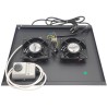 XtendLan Stropní Ventilace pro stojanové rozvadeče ECO hloubky 600mm, 2x ventilátor s termostatem