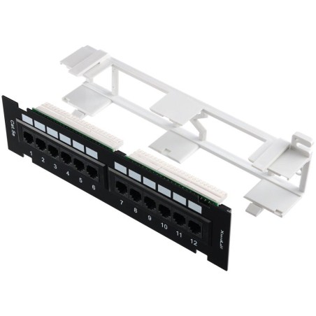 XtendLan Patch panel na zeď, 12 portů, Cat5e