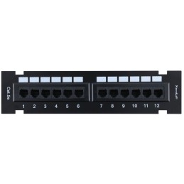 XtendLan Patch panel na zeď, 12 portů, Cat5e