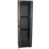 XtendLan 42U/600x1000 rackmount, black, glass door, perforated back