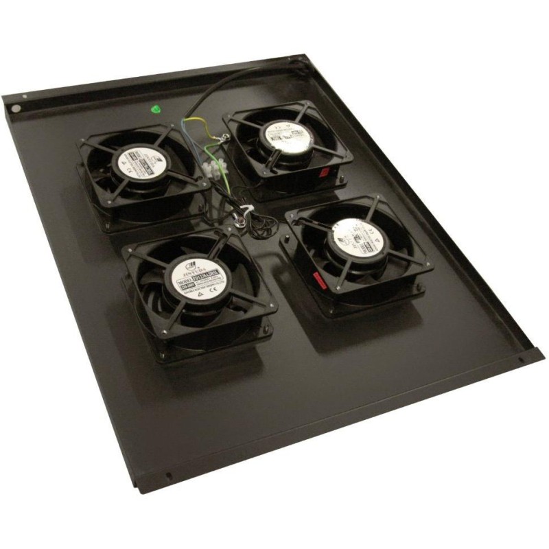XtendLan Ventilace pro stojanové rozvadeče ECO hloubky 800mm, 4x ventilátor černá