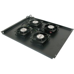 XtendLan Ventilace pro stojanové rozvadeče ECO hloubky 800mm, 4x ventilátor černá