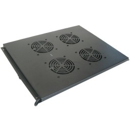 XtendLan Ventilace pro stojanové rozvadeče ECO hloubky 800mm, 4x ventilátor černá