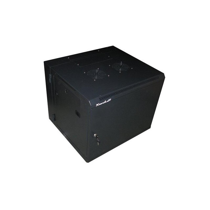 XtendLan 9U/600x550, na zeď, dvoudílný, plné dveře