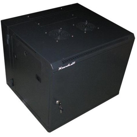 XtendLan 9U/600x550, na zeď, dvoudílný, plné dveře