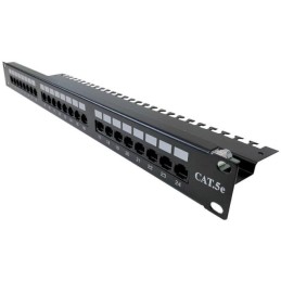 XtendLan Patch panel 19", 24 portů, Cat5e, UTP, vyvazovací úchytky, 2xAu