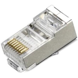XtendLan Konektor STP RJ45 CAT5e, lanko, stíněný, kulatý, 50u