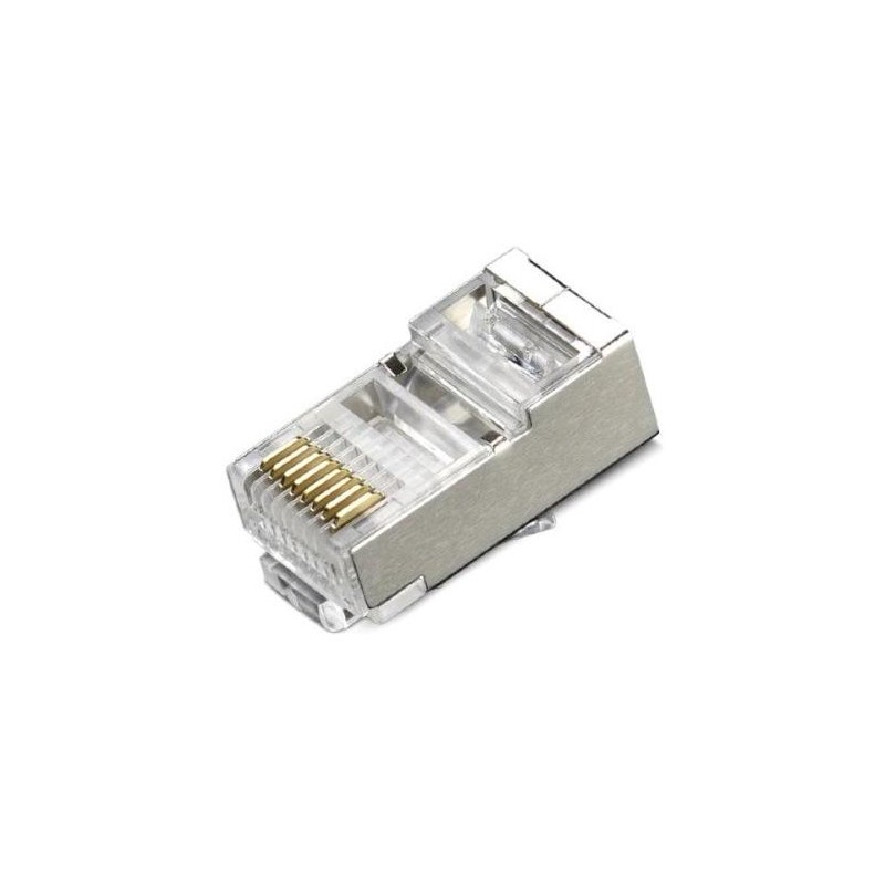 XtendLan Konektor STP RJ45 CAT5e, lanko, stíněný, kulatý, 50u