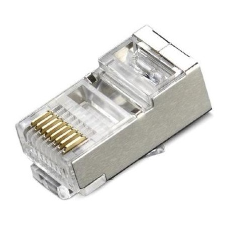 XtendLan Konektor STP RJ45 CAT5e, lanko, stíněný, kulatý, 50u