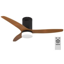 IMMAX NEO LITE VENTO SMART stropní svítidlo s ventilátorem 18W TUYA Wi-Fi hnědo-černé