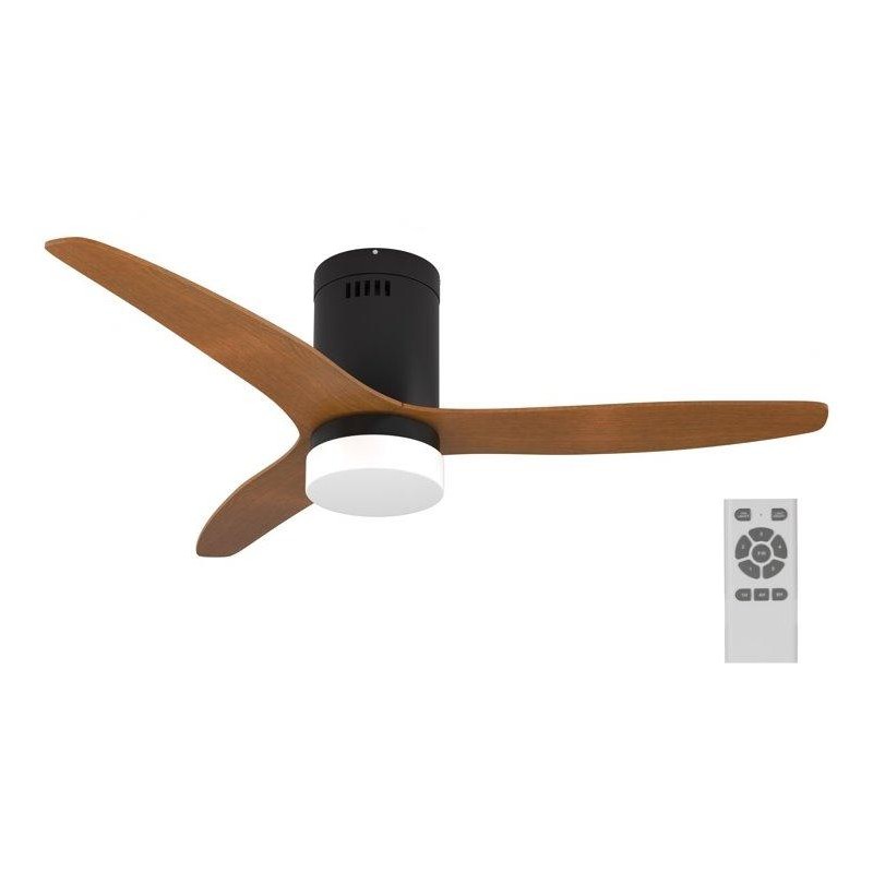 IMMAX NEO LITE VENTO SMART stropní svítidlo s ventilátorem 18W TUYA Wi-Fi hnědo-černé
