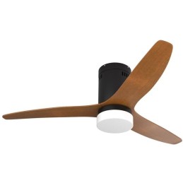 IMMAX NEO LITE VENTO SMART stropní svítidlo s ventilátorem 18W TUYA Wi-Fi hnědo-černé