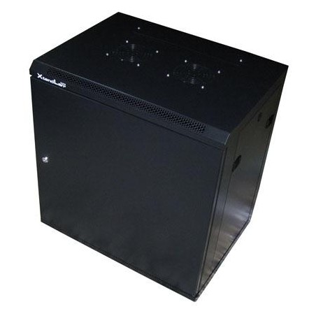 XtendLan 9U/600x450, na zeď, jednodílný, plné dveře, úprava proti vykradení