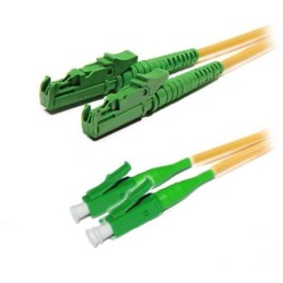 XtendLan FO patch E2000/APC-LC/APC 10m 9/125 duplex, LS0H, G.652d