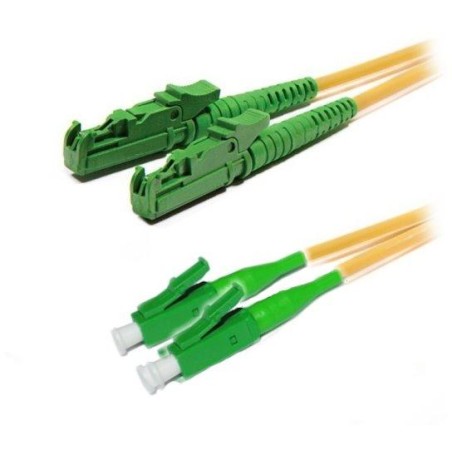 XtendLan FO patch E2000/APC-LC/APC 10m 9/125 duplex, LS0H, G.652d