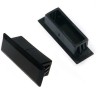 XtendLan SC plug-blank for holes in the distribution board, duplex, black