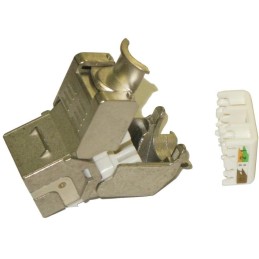 XtendLan Keystone jack RJ45, zaklapávací, CAT6A, STP, instalace bez nástrojů